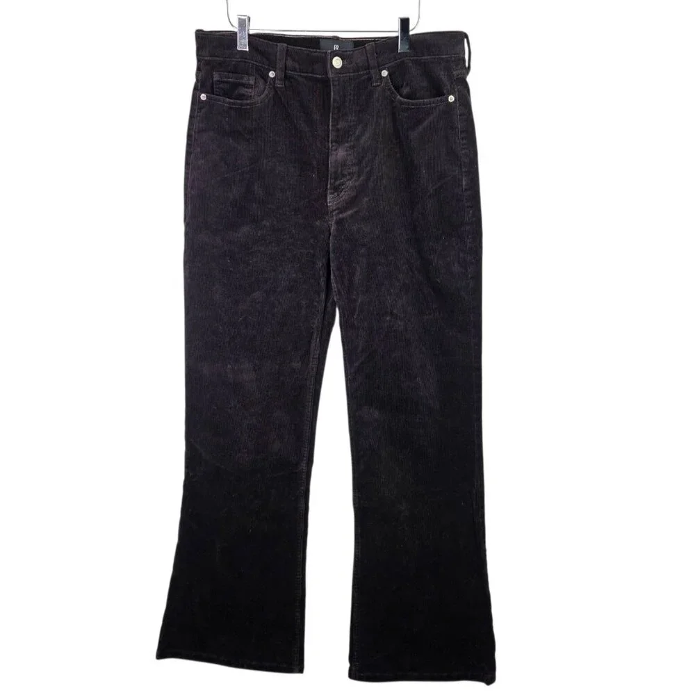 Banana Republic Corduroy Pants Mens 31x30 Brown Wide Leg Relaxed Stretch Jeans